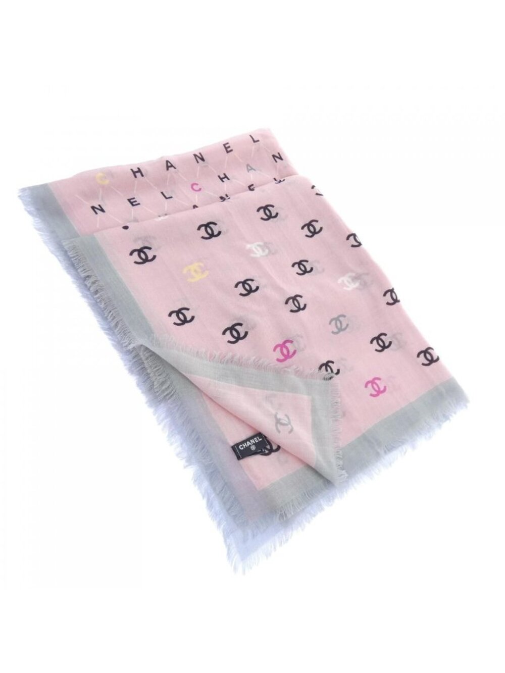 Chanel Stole Scarf Pink